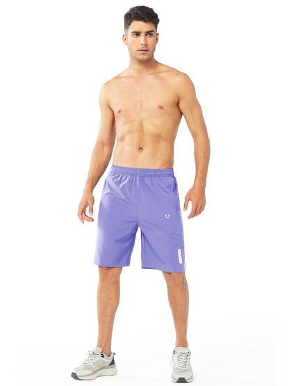 NORTHYARD Men's Athletic Running Shorts Gym Workout 7"/9"/5" Quick Dry Lightweight Sports Basketball Tennis 3 Zipper Pockets VIOLET-9inch 4XL