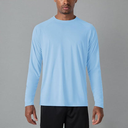 Men's Long Sleeve Athletic Shirts - UPF 50+ UV Sun Protection | Ideal for Hiking, Running & Workouts