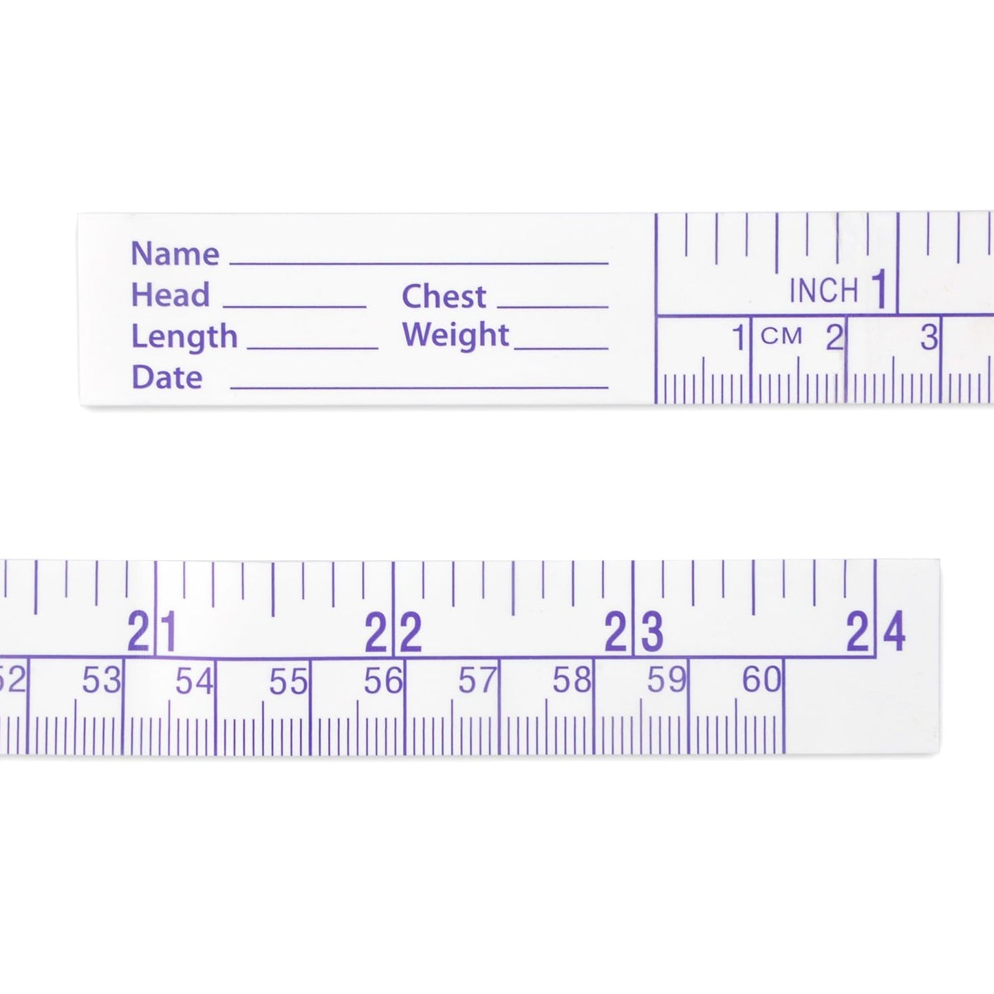 VAXATO (Pack of 100) 24Inch/60CM Paper Tape Measure, Disposable Wound Measuring Rulers，Educare Measuring Tape, Wound Measurement Tools, Medical Measurement Ruler