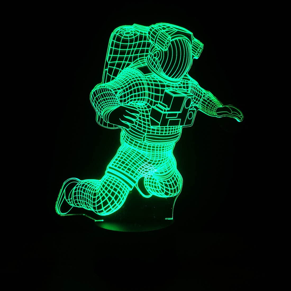Comiwe Astronaut 3D Illusion Night Light Toys,16 Colours Change Smart Touch & Remote Control,Home Decor LED Bedside Table Desk Lamp,Christmas Birthday Gift for Girls Boys Kids Adults Friends & Family