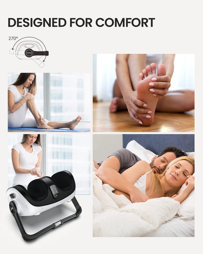 RENPHO Shiatsu Foot Massager with Heat, FSA HSA Eligible, Foot and Calf Massager Focus on Feet Health, Deep Kneading Massage for Plantar Fasciitis Relief, Fits Size up to 14, Fathers Day Dad Gifts