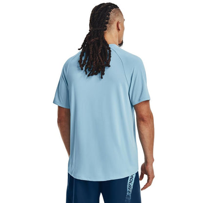 Under Armour Men's Tech 2.0 Short-Sleeve T-Shirt, (490) Blizzard / / Black, Large Tall