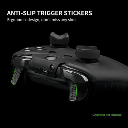 NiTHO FPS Controller Precision Kit for Xbox One, 1x Silicone Protective Cover Case, Set of 2 Mini-Stick Precision Rings, 3 Sizes Concave Thumb Grips Sets, 3 Textures Rubber Triggers Sets - Black