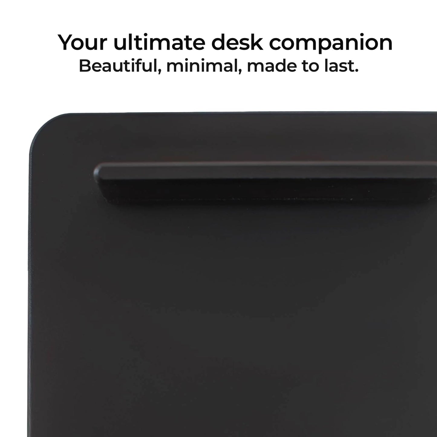 Mayurki Unstoppable Tasks – 31 Blank Daily To-Do Cards with Aluminum Desk Card Holder, Minimalist Office Productivity To-Do Cards, Modern Desk Gift for Teams, Managers & Students (Black)