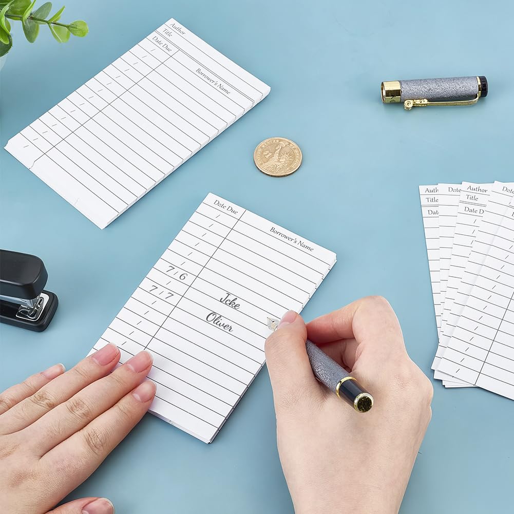 PH PandaHall 600pcs Do List Sticky Notes, 5.1x3 Inch White Schedule Sticky Notes Grid Index Cards Sticky Notes Set for Students Professionals Studying Note Taking Organization Productivity Planning
