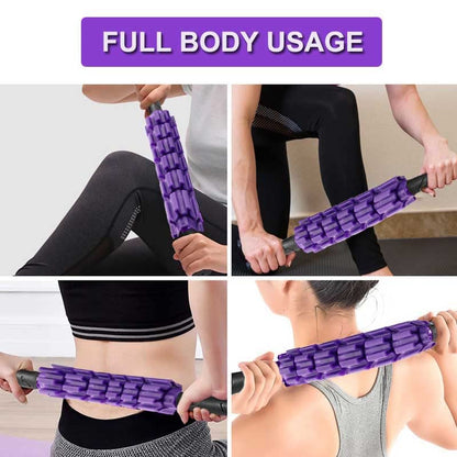Muscle Roller Stick Massager for Leg & Body, Lymphatic Body Roller Liposuction Massager Stick Relief Sore Muscle Tightness for Athletes, Yoga, Physical Therapy Liposuction