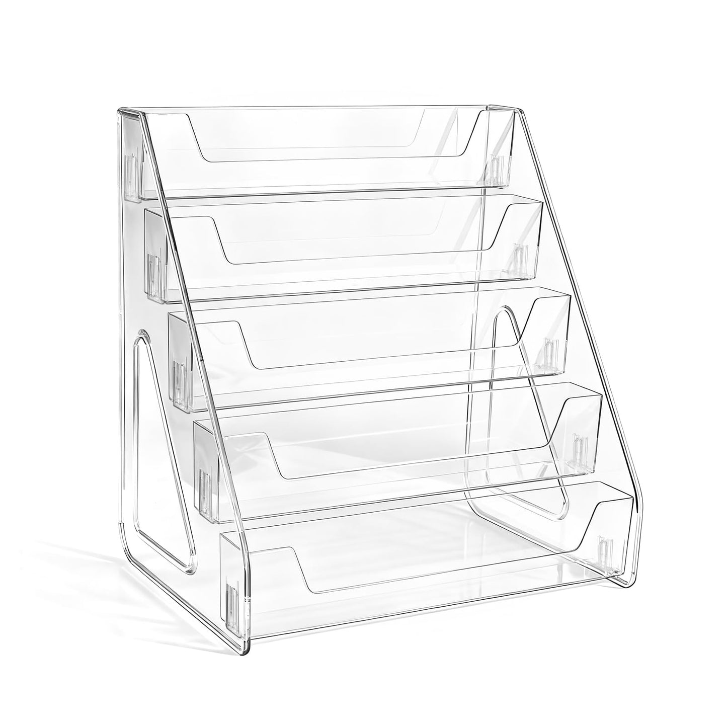 Vowcarol Clear Acrylic Paint Organizer Tall Version - 5 Layers, Miniature Paint Holder, Craft Organizer Rack
