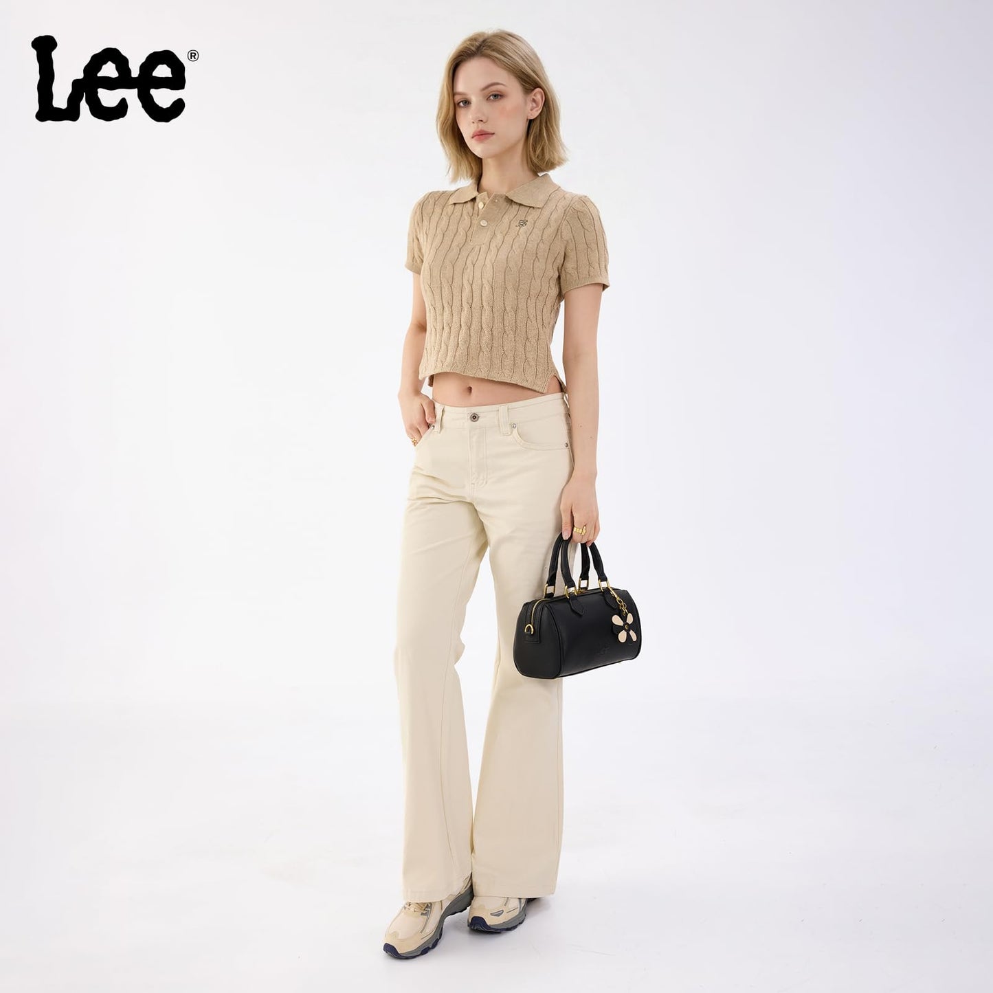 Lee Satchel Purses for Women, Small Top Handle Handbag, Convertible Crossbody Satchel with Detachable Shoulder Strap for Casual Use, LEE70-001BK