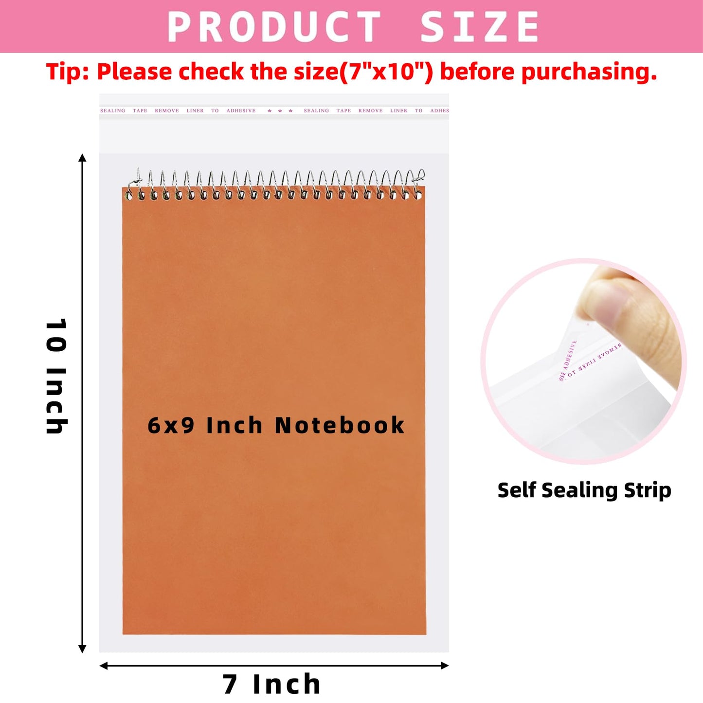Morepack Self Sealing Cellophane Bags,7x10 Inches 200 Pcs Clear Resealable Cellophane Bags for Packaging Cookies, Favors and Products