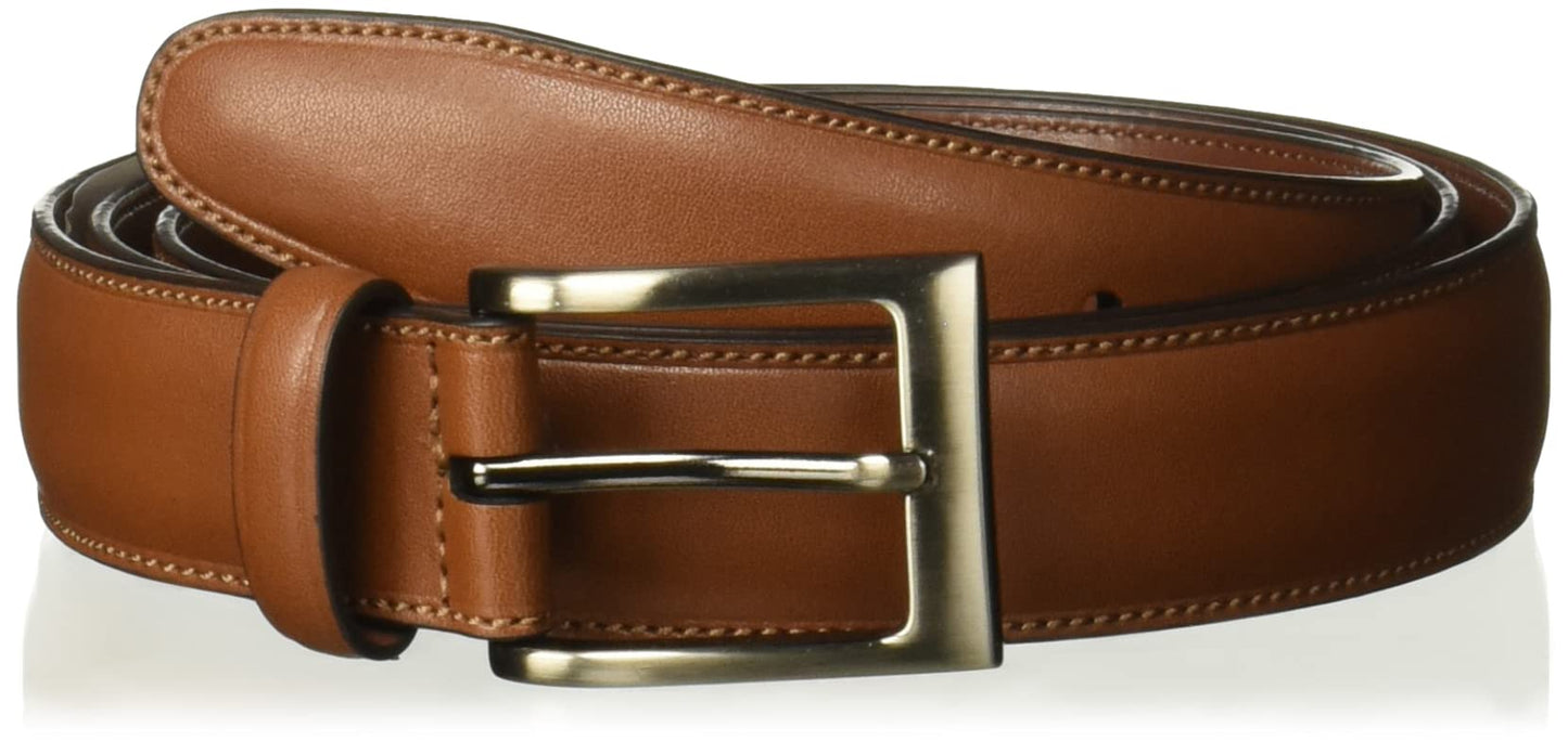 Perry Ellis Men’s Portfolio Timothy Leather Belt (Available in Big & Tall), Brown, 44