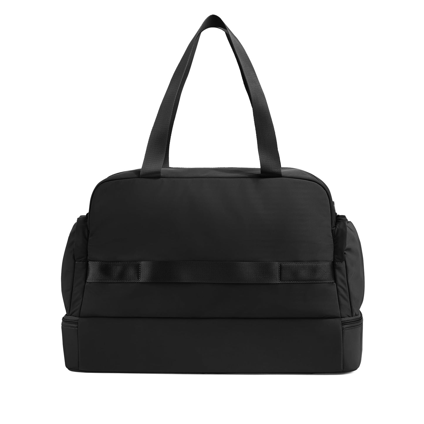 Away Featherlight Weekender Bag, 44L Carry On Travel Duffel with Laptop Sleeve and Shoe Compartment, Jet Black