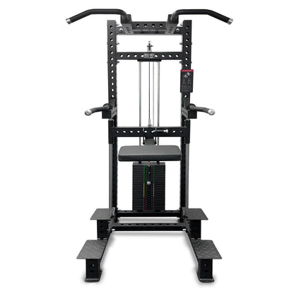 Commercial Dip & Chin Assist Machine with 220LBS Counterweight, Pull Up Assist Station Upper Body Workout Equipment with Adjustable Handles, Multi-Grip Chin Up Bar for Home Gym or Rehabilitation