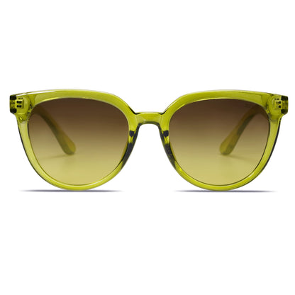 SOJOS Trendy Cat Eye Round Polarized Sunglasses for Women Fashion UV Protection Sunnies Sunglasses SJ2175