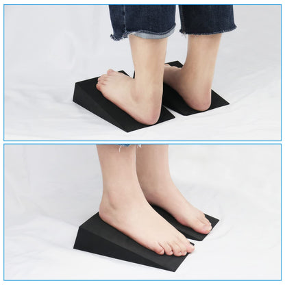 Inlisy 12'' Hard Foam Wedge Slant Board - 2 Pcs Calf Stretcher for Yoga, Squats and Physical Therapy