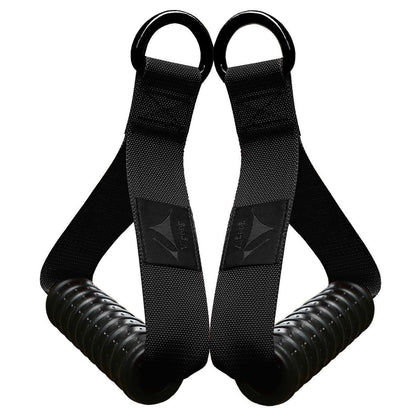 Vigoog Heavy Duty Exercise Handles, Ultra-Durable Rubber Workout Grip Attachments for Cable Machines, LAT Pulldown, Resistance Bands, Home Gym and Commercial Fitness Equipment (Carbon Black XG)