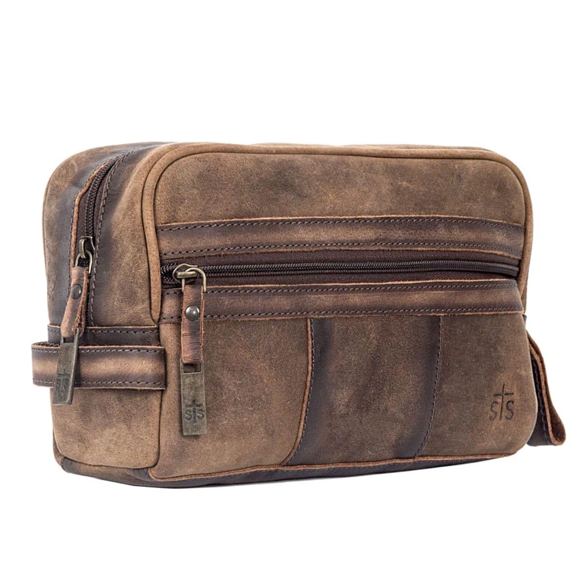 STS Ranchwear The Foreman Shave Kit Brown Leather One Size