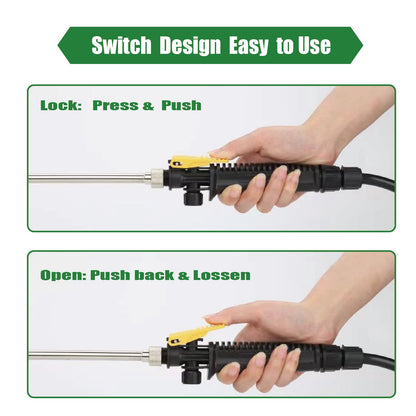 VANPET Replacement Sprayer Wand for Ryobi - Stainless Steel With Adjustable Nozzle, Trigger & Hose Compatible With P2803 (44 Inches)