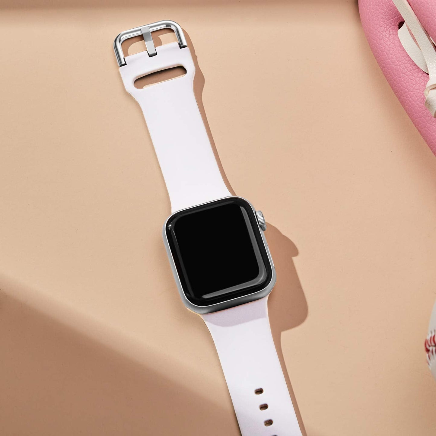 Sport Band Compatible with Apple Watch Bands 49mm 46mm 45mm 44mm 42mm 41mm 40mm 38mm, Soft Silicone Replacement Strap with Classic Clasp for iWatch Series 11 10 9 8 7 6 5 4 3 2 1 SE Ultra Women Men