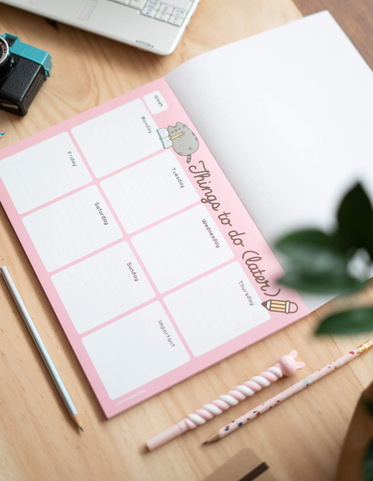 To Do List Notepad Pusheen Calendar A4 | Daily, Weekly Planner | ADHD Planner Pad | 54 Tear-Off Sheets 90 gsm | Pusheen Stationery | Improve Productivity | Task Planner