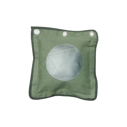ZooBoo Wing Chun Kung Fu Wall Bag Canvas Leather Kick Boxing Striking Punch Bag (Leather Army Green)