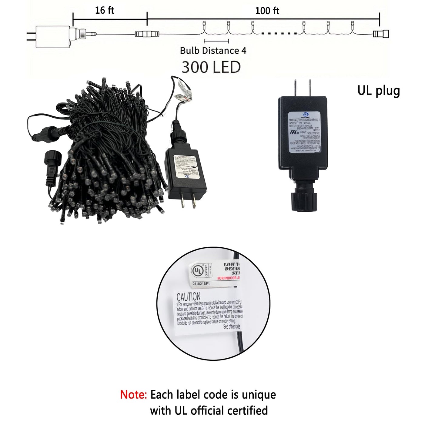 Kwaiffeo Purple Christmas Lights, 100FT 300LED String Light Outdoor Indoor, 8 Modes Connectable Purple Lights for Christmas Halloween Decorations Outside, Fairy Light for Party Yard Tree Decor