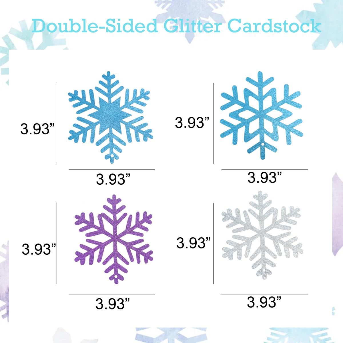 30pcs Glitter Snowflake Hanging Swirls Party Decorations, Frozen Snowflake Christmas Ceiling Streamers Birthday Party Snowflake Ornaments Garland for Winter Wonderland Xmas New Year Party Snow Decor