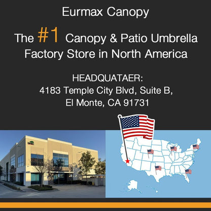 Eurmax USA Patented 10x10 Pop Up Canopy Tent Party Tent Commercial Instant Canopies Shelter with Heavy Duty Roller Bag,Bonus 4 Sand Bags (Snow White)
