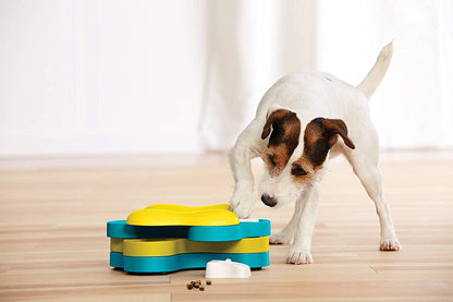 Outward Hound by Nina Ottosson Dog Tornado Treat Puzzle Dog Toy, Level 2 Intermediate, Blue