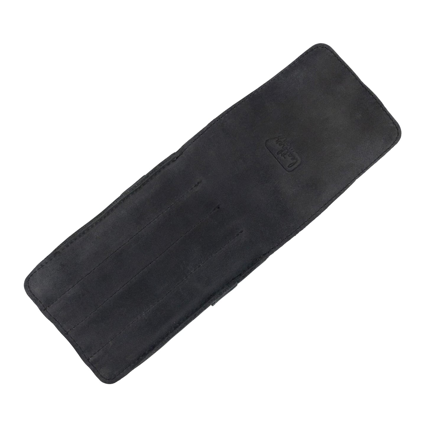 Leather Worx, Pen Holder, Pencil Case, Minimalist Style Holder, Classic Storage, Full Grain Leather, Handmade, Charcoal Black