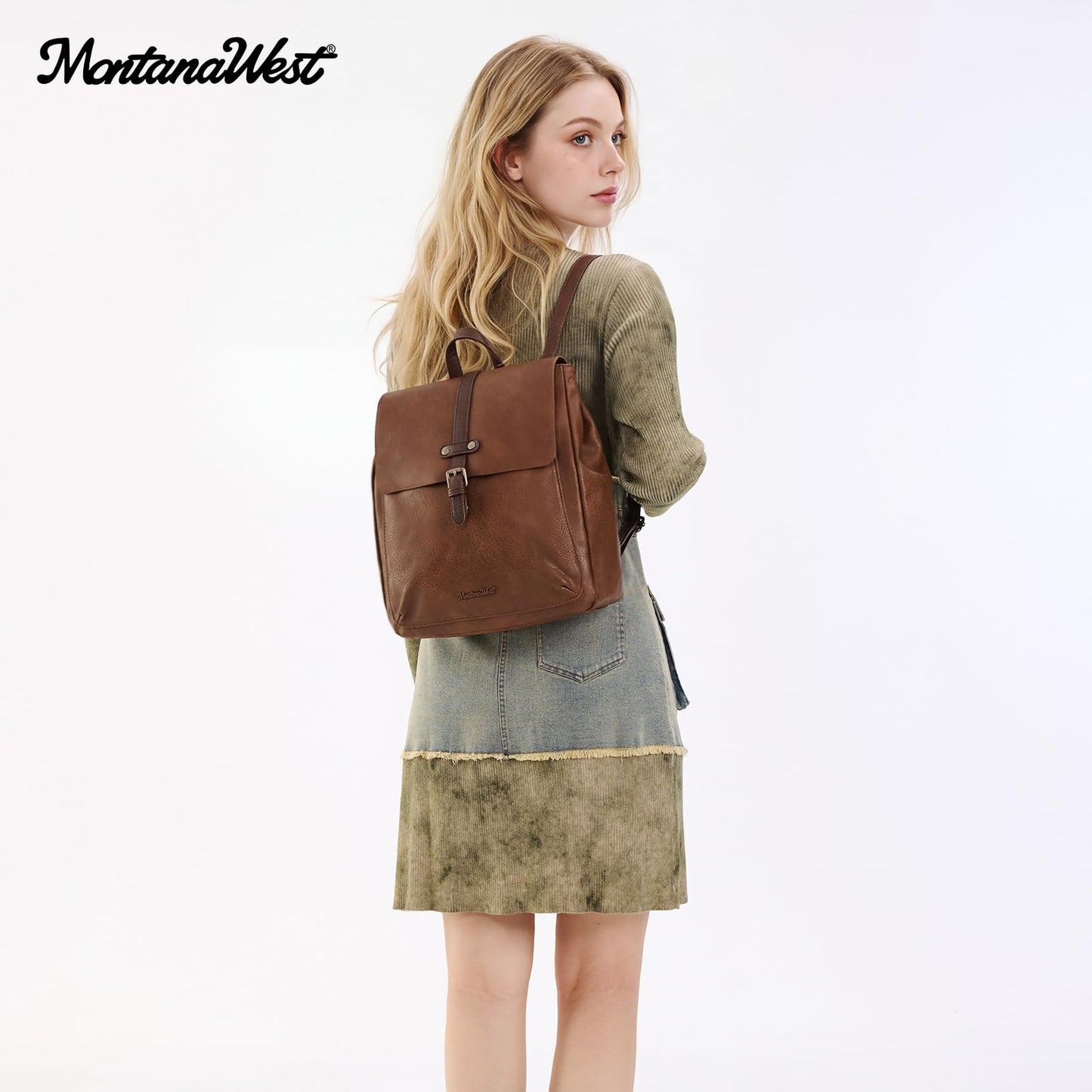 Montana West Backpack Purse for Women Casual Daypack Convertible Crossbody Backpack for Travel Work