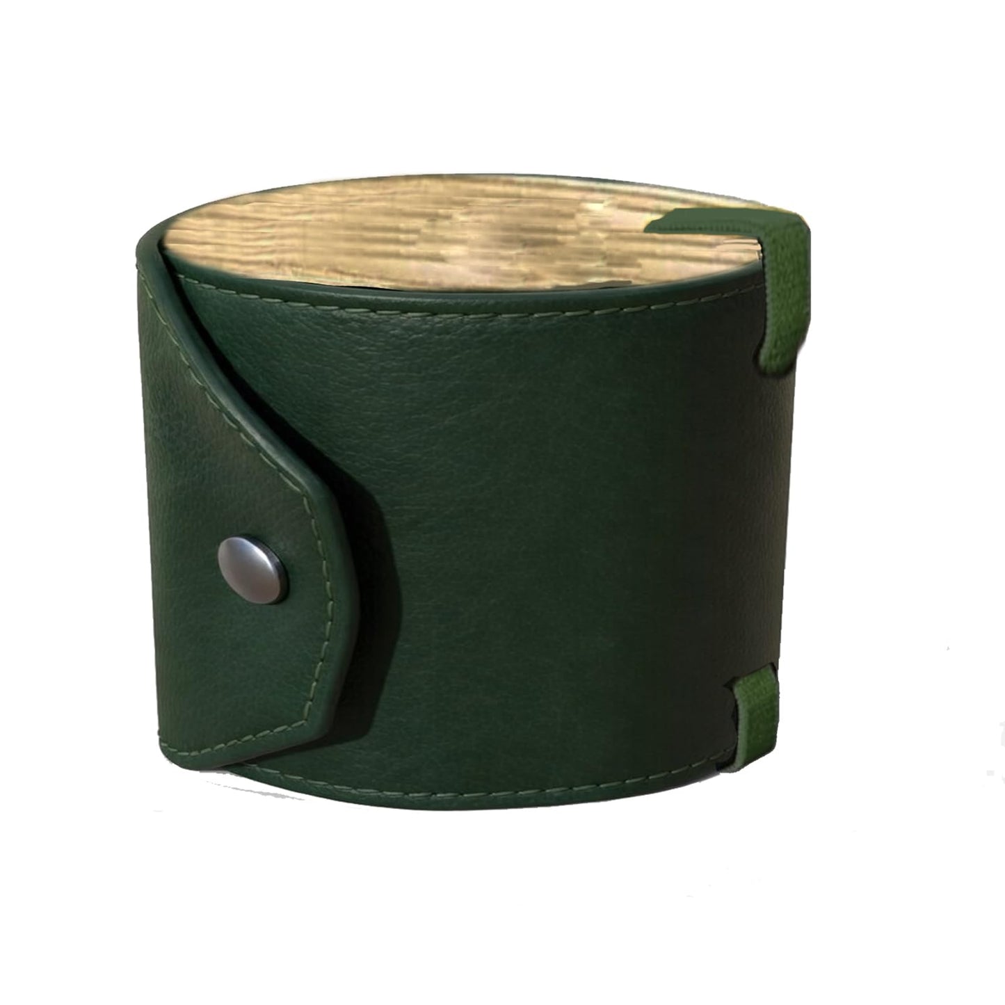 Manmadevice Cash Wrap Wallet with Clasp,Fast Cash Access Money Holder, Leather Money Wallet Organizer, With Brass Magnetic Clasp