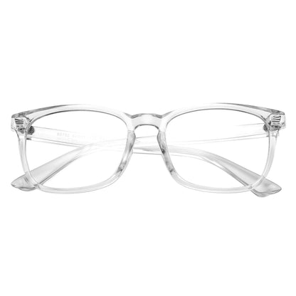 Hycredi Kids Blue Light Blocking Glasses，Anti Eyestrain & UV Protection, Computer Gaming TV Phone Glasses for Boys Girls (Transparent)
