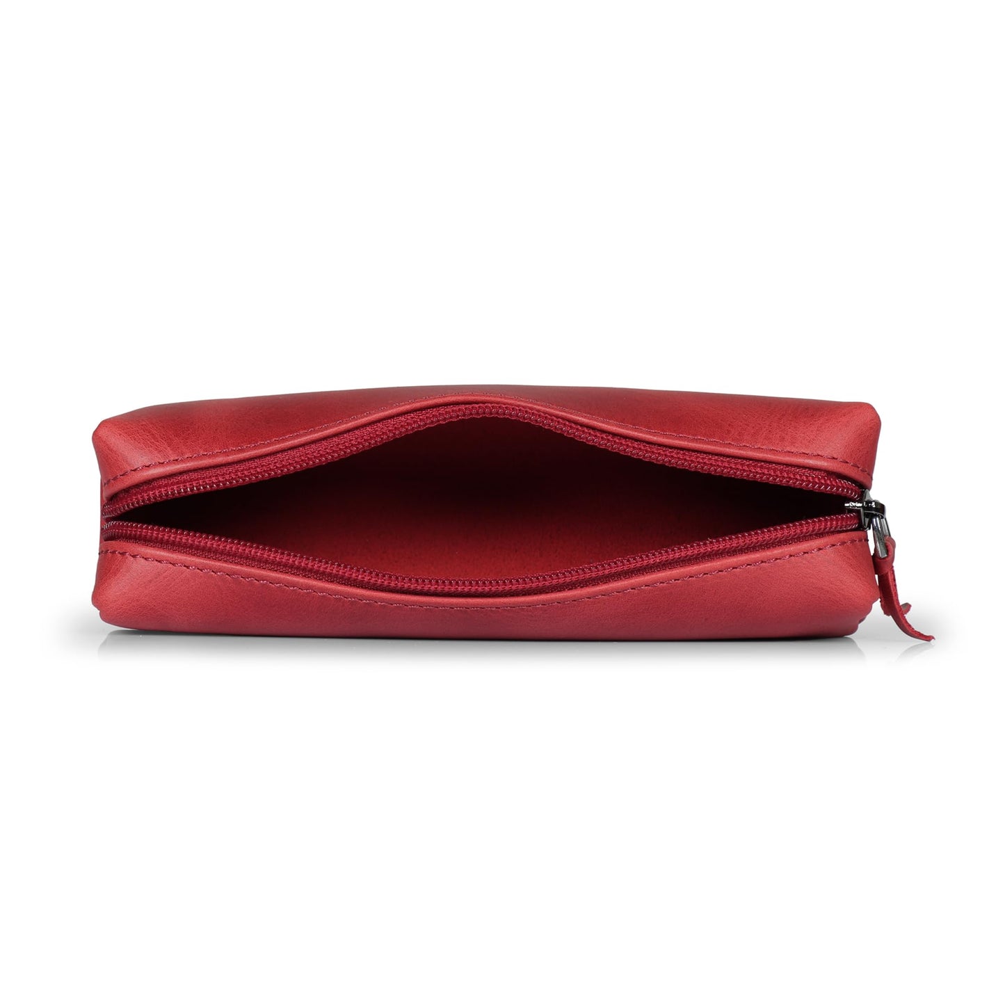 Londo Genuine Leather Zipper Pen, Pencil & Cosmetic Case