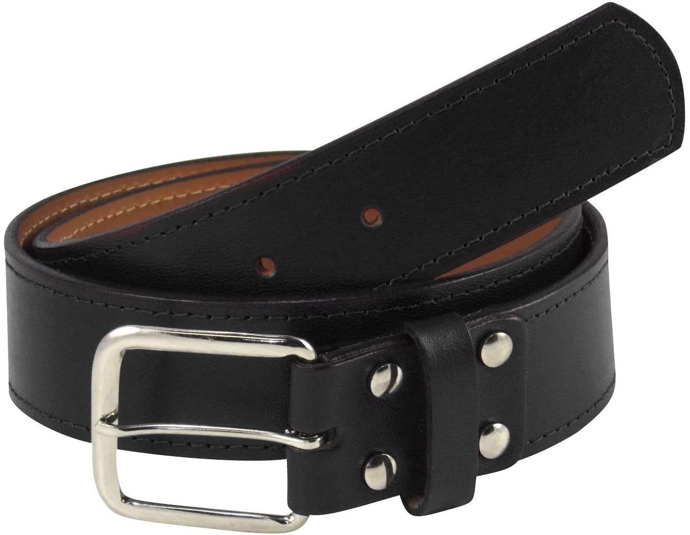 TCK Leather Sports Belt: Pro-Style Uniform Belt for Baseball & Softball (1.5") | Black, Size 30