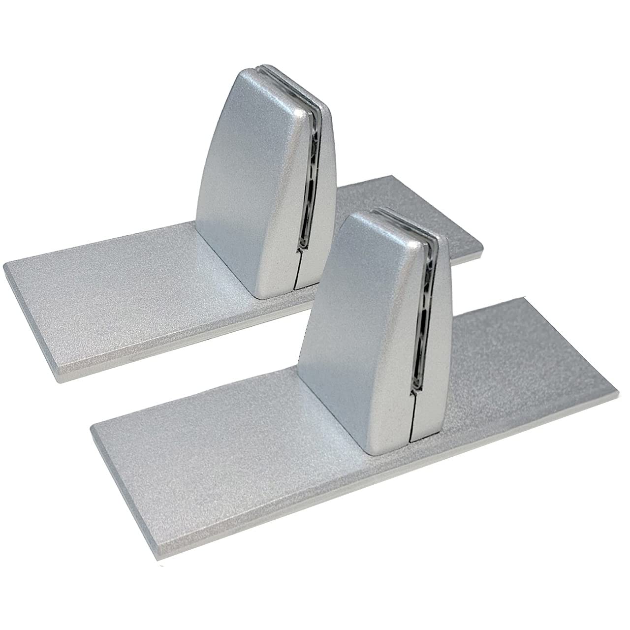 Precision-Milled Aluminum clamp Set for Office Privacy Panels. Includes Rubber-Grip Acrylic Standoff mounts and Adjustable Brackets. Ideal for Metal Shelf Support with Screws and Allen Wrench kit