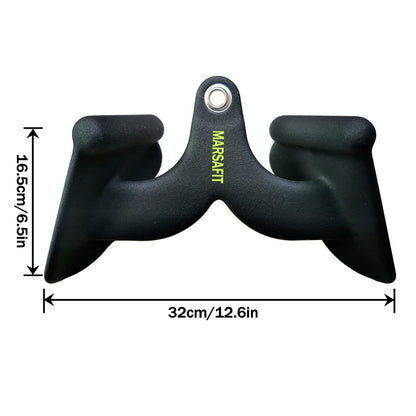 Home Gym Fitness Rowing T-bar V-bar Pulley Cable Machine Attachments, Bicep Curl Tricep Lat pulldown Bar Back Strength Training Handle Grips Lat Pull Down Bar Press Down Exercises (Length 8")