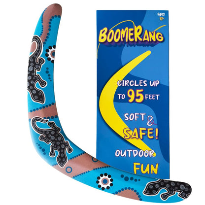 Boomerang for Adults and Kids, Boomerangs for Outdoor Sports & Games, Good Choice for Family activies, for Boys and Girls, Easy to Throw, EVA Foam, Different with Wooden Boomerang