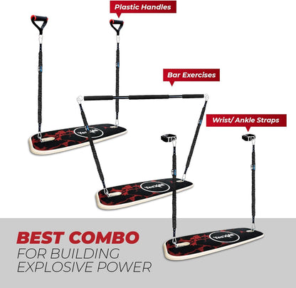 Yes4All Premium Surf Balance Board Trainer with Adjustable Stoppers for Improve Balance, Build Strength & Surf Trainer