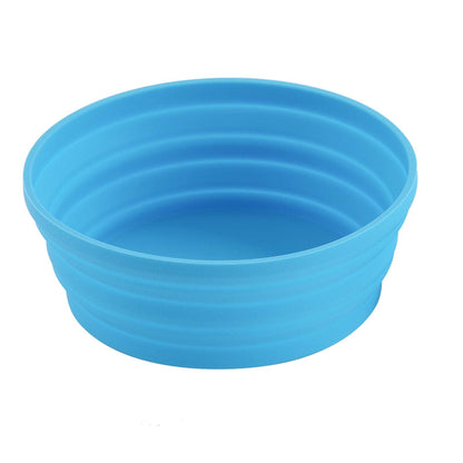 Ecoart Silicone Expandable Collapsible Bowl for Travel Camping Hiking, Blue (1 Pack)