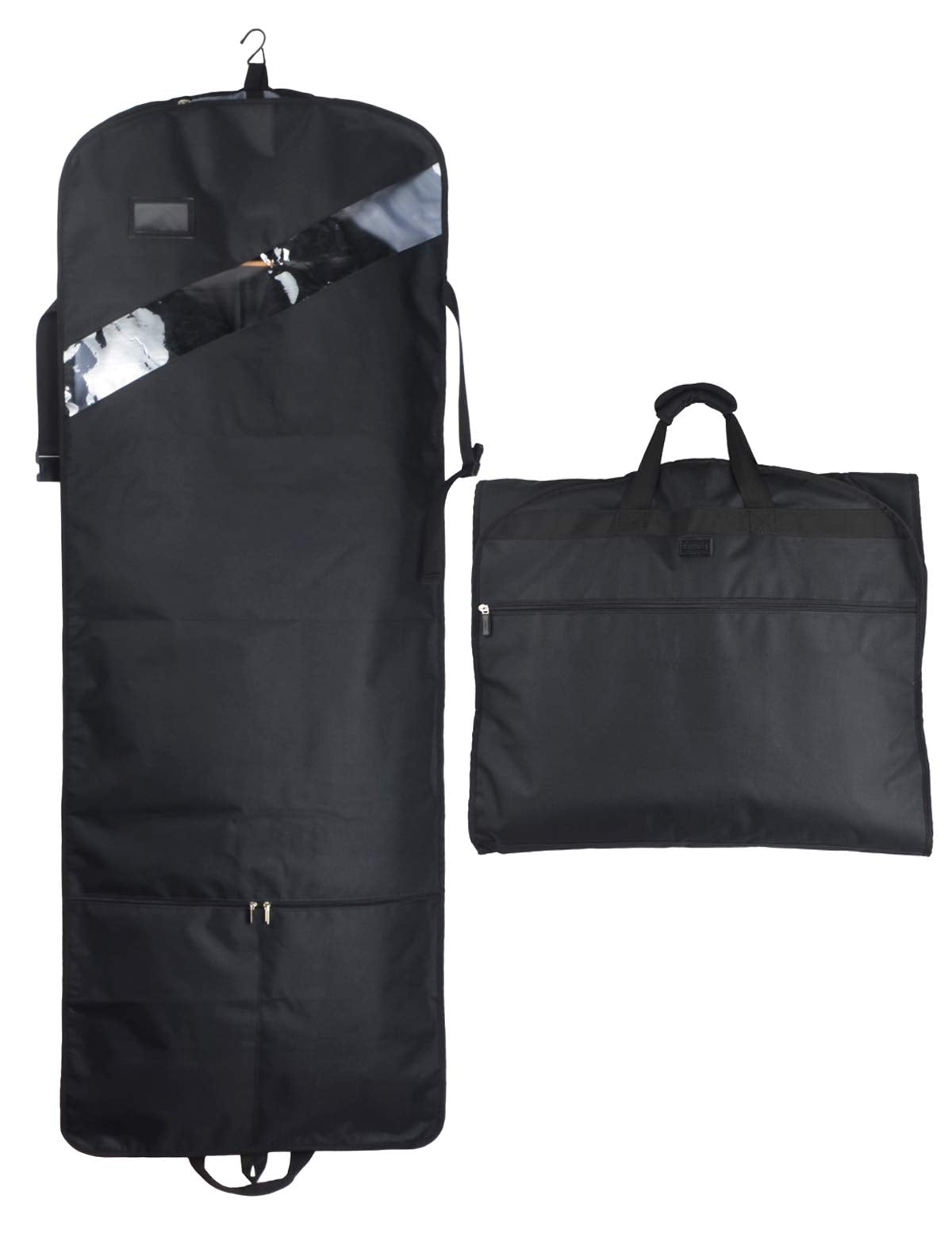 GYSSIEN 52'' Extra Long Dress Garment Bag, Premium & Breathable Tear-resistant Hanging Suit Cover for Travel and Storage