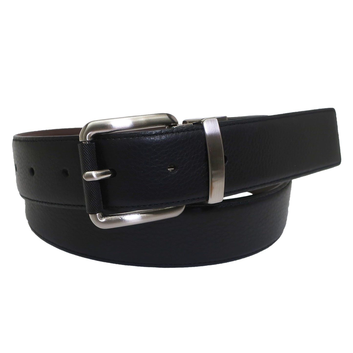 IZOD, Mens, Reversible Leather Belt, Brown, 34/36