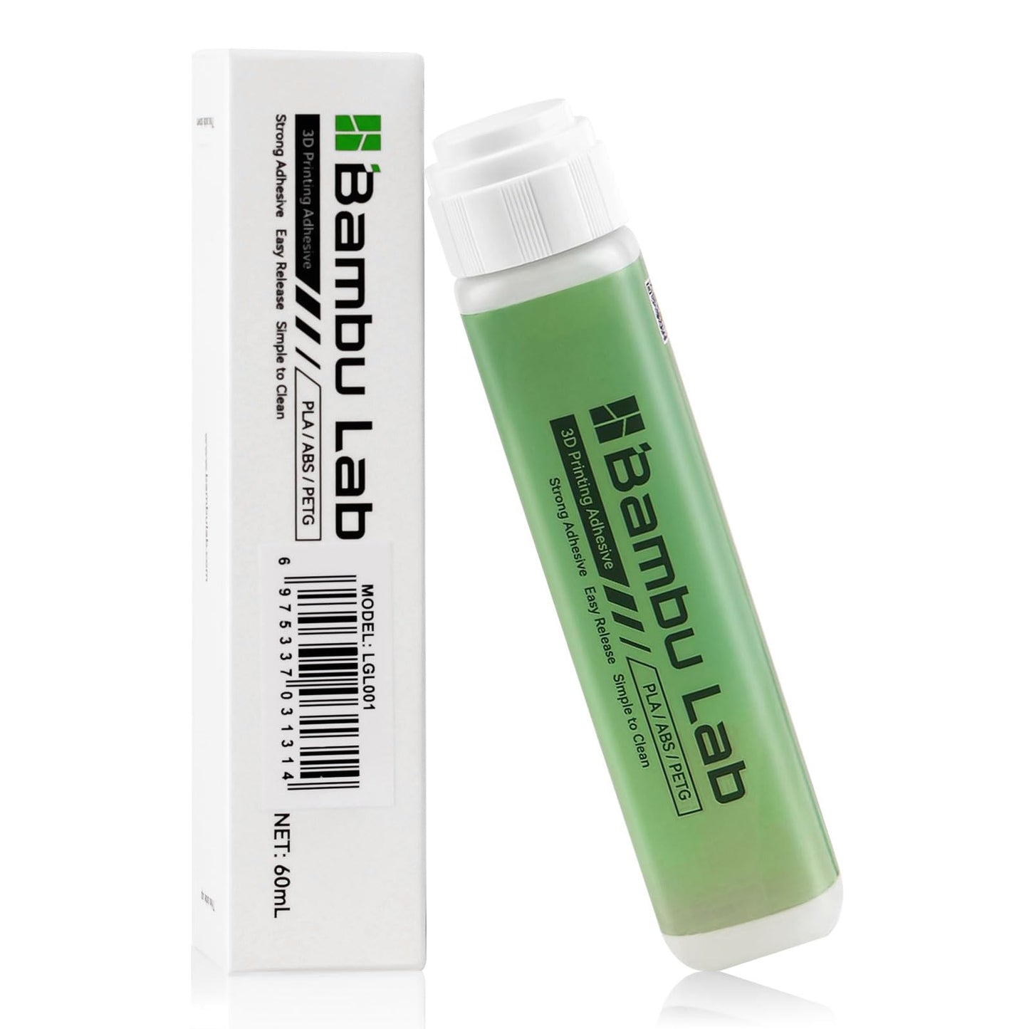 Compatible with Bambu Lab 3D Printer Adhesive Glue,Strong Grip Reduce Warping for Bambu lab A1/A1 Mini/P1/X1 3D Printer PLA/ABS/PETG/PC/PA/TPU Filament 60ML