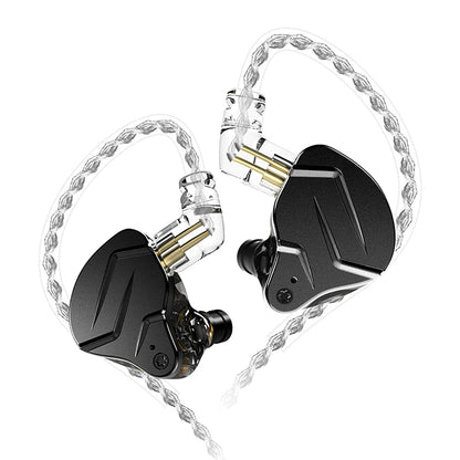 CCA KZ ZSN Pro X Dual Driver in Ear Monitor Earphone 1BA 1DD Wired Earphone HiFi Sport Gaming Earbuds Headphones Compatibility for Phone Computer Tablet
