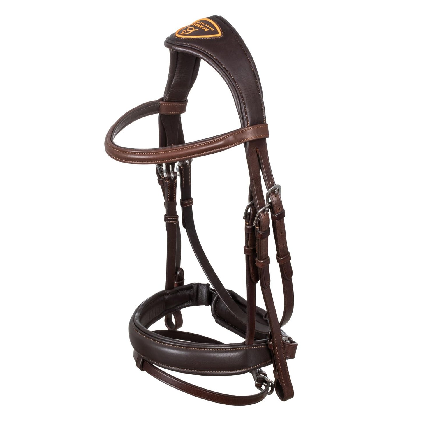 Acavallo Filosofia Bridle Headstall Calfskin, Full Size, Dark Brown