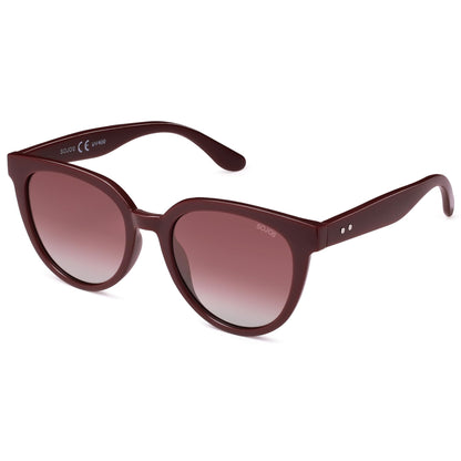 SOJOS Trendy Cat Eye Round Polarized Sunglasses for Women Fashion UV Protection Sunnies Sunglasses SJ2175