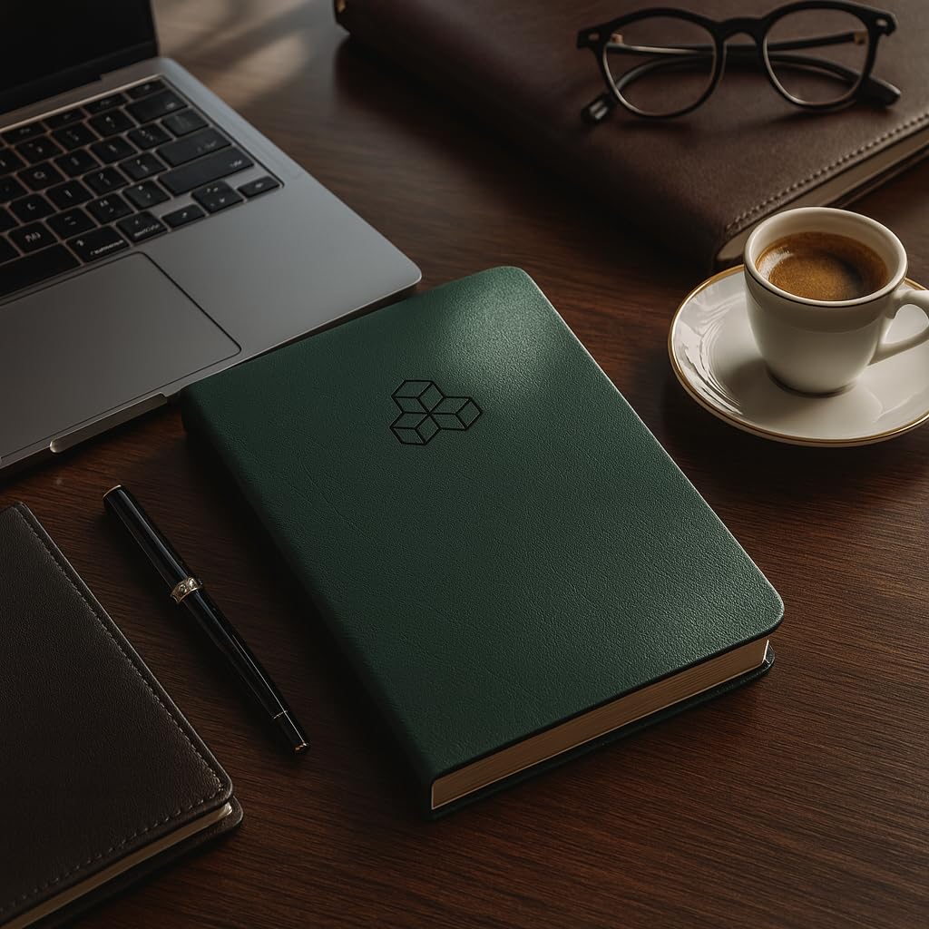 Time Blocking and ADHD Planner by Refine Days. 180 Undated Pages, To Do List, Hourly Schedule, Daily and Monthly Agenda. Time Management & Productivity Notebook. A5 (Green)