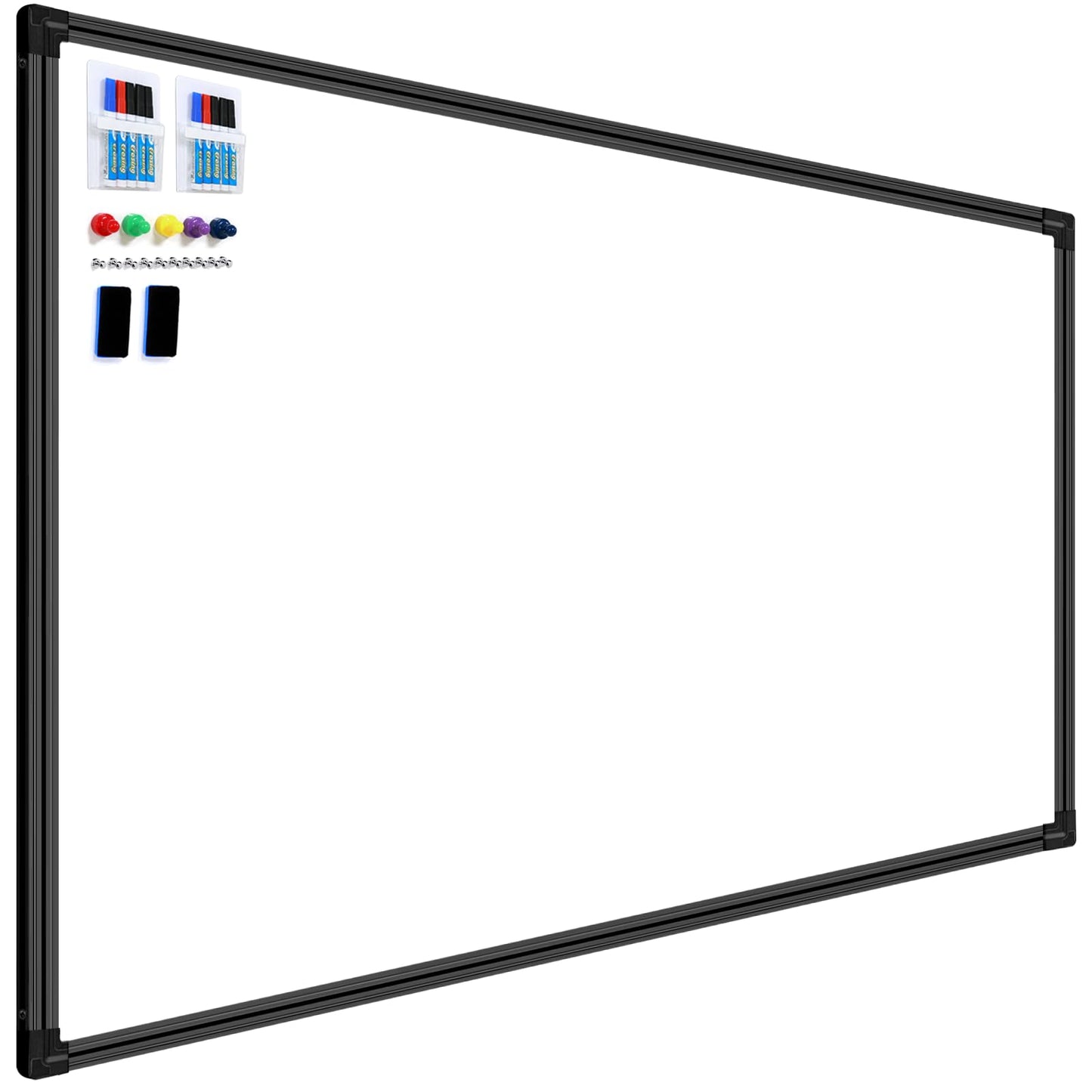 H-Qprobd 8'x4' Large Whiteboard with Aluminum Frame - 96"x48" Magnetic Dry Erase Board Commercial-Grade Wall Mounted | Ideal for Office Presentations, Classroom Teaching & Professional Workspace