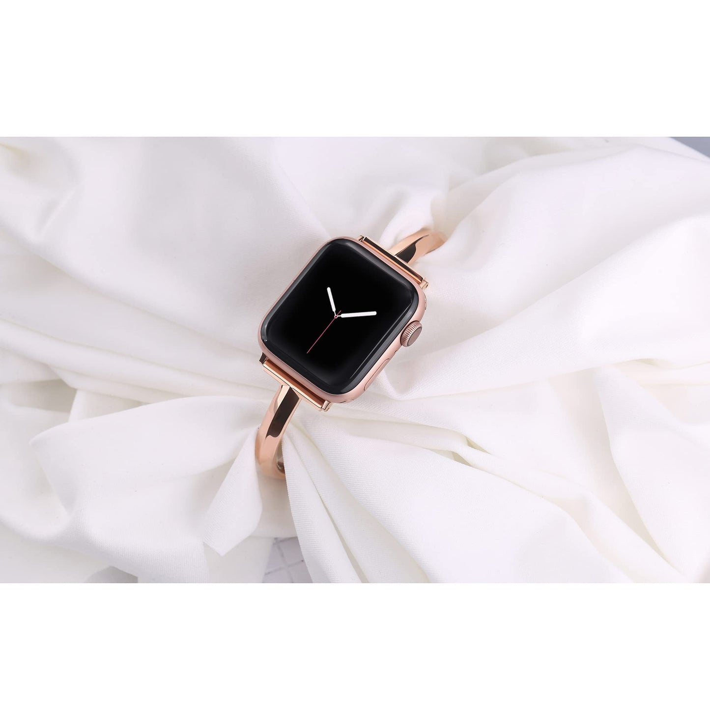 PlusRoc Stainless Steel Band Compatible with Apple Watch Band 38mm 40mm 41mm 42mm(Series 11/10) iWatch SE Series 11 10 9 8 7 6 5 4 3 2 1, Slim Versatile Bangle Bracelet for Women, Copper