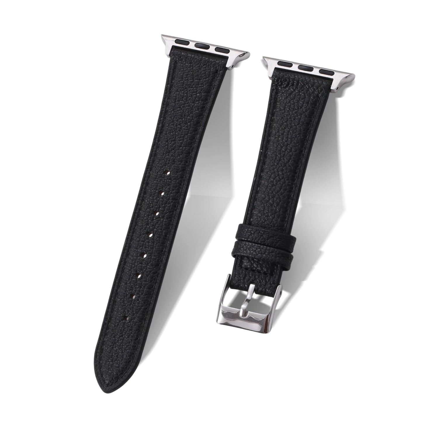 Soft French Goatskin Women's Slim Leather Band Compatible with Apple Watch 38mm 40mm 41mm 42mm 44mm 45mm 46mm 49mm, Lightweight Thin Leather Strap for iWatch Series Ultra SE 11 10 9 8 7 6 5 4 3 2 1