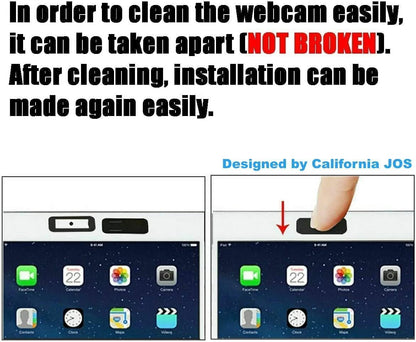 9 Pack(3 Large + 3 Medium + 3 Small) 0.03 inch Ultra Thin Webcam Cover Slide Camera Blocker Protect Your Privacy Security for MacBook Air, Laptop, iPad, iMac, PC, iPhone